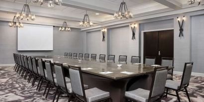 Spacious meeting room at Embassy Suites By Hilton Crystal City-National Airport.