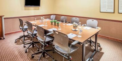 Professional meeting room at Sonesta Milwaukee West Wauwatosa.