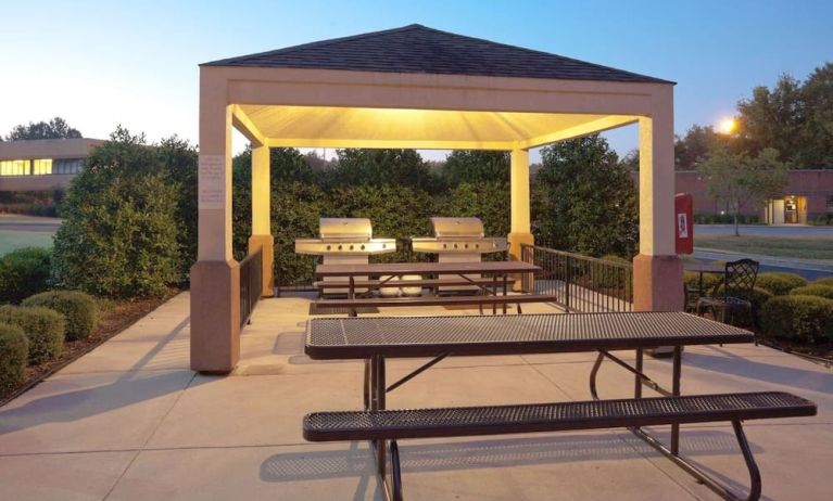 Picnic and BBQ area at Sonesta Simply Suites Plano Frisco.