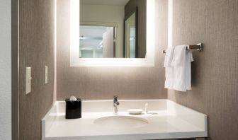 Private guest bathroom at Sonesta Select Seattle Renton.