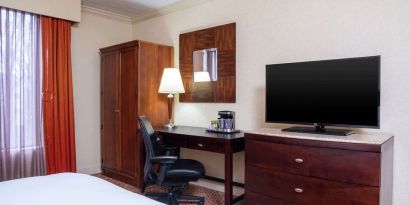 Day use room amenities at DoubleTree By Hilton Grand Rapids Airport.