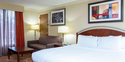 Day use room with sofa at DoubleTree By Hilton Grand Rapids Airport.