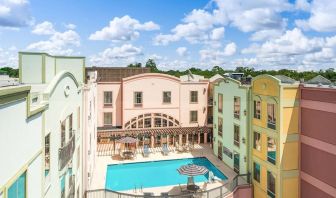 Beautiful outdoor pool at Hampton Inn & Suites Amelia Island-Historic Harbor Front.