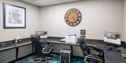 Business center available at Hampton Inn & Suites Amelia Island-Historic Harbor Front.
