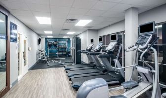 Fitness center at Hampton Inn & Suites Amelia Island-Historic Harbor Front.