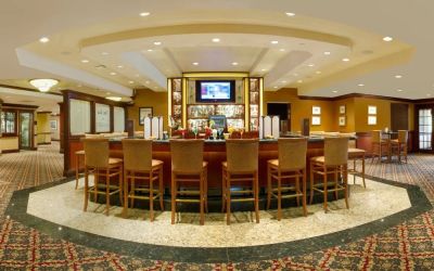 Hotel bar at DoubleTree By Hilton Lisle-Naperville.