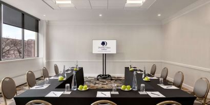 Bright and spacious meeting room at DoubleTree By Hilton Canton Downtown.