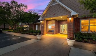 Hotel exterior and parking area at Sonesta ES Suites Parsippany Morris Plains.