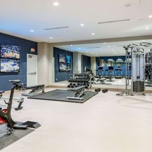 Fully equipped fitness center at Sonesta Columbus Downtown.