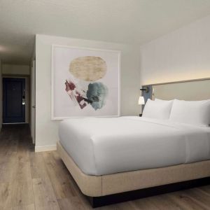 King bed at Sonesta White Plains Downtown.