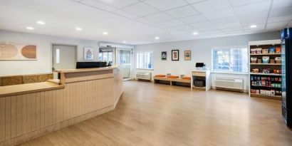 Reception at Sonesta Simply Suites Jersey City.