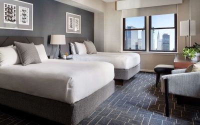 Day use twin room at The Shelburne Sonesta New York.