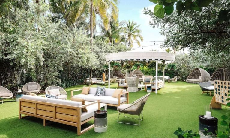 Patio lounge at Nautilus Sonesta Miami Beach.