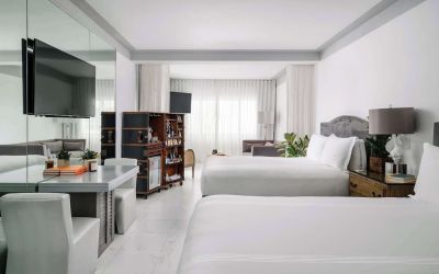 Day use twin room at Nautilus Sonesta Miami Beach.