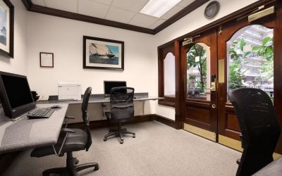 Business center available at Embassy Suites By Hilton San Francisco Airport Waterfront.