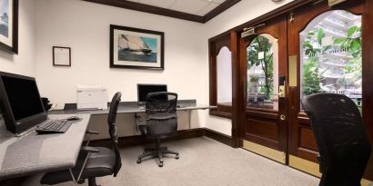 Business center available at Embassy Suites By Hilton San Francisco Airport Waterfront.