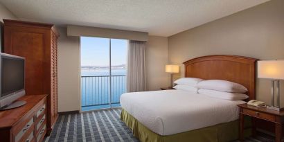 Day use room with harbour view at Embassy Suites By Hilton San Francisco Airport Waterfront.