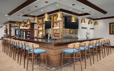 Hotel bar at Hilton Garden Inn Fort Worth Medical Center.