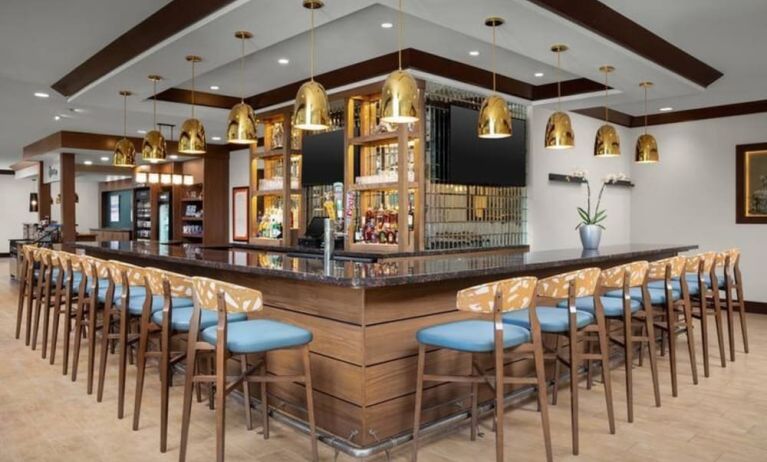 Hotel bar at Hilton Garden Inn Fort Worth Medical Center.