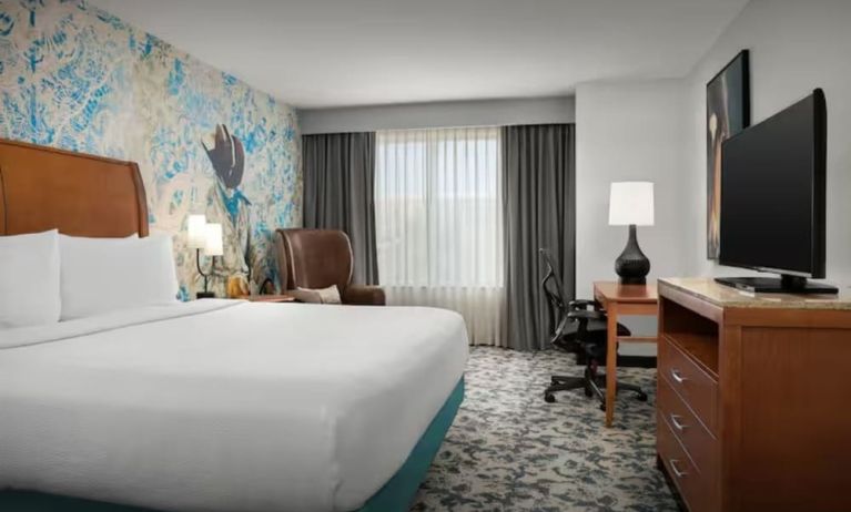 Day use room with work desk at Hilton Garden Inn Fort Worth Medical Center.