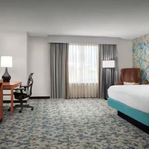 Spacious day use room with work desk at Hilton Garden Inn Fort Worth Medical Center.
