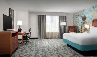 Spacious day use room with work desk at Hilton Garden Inn Fort Worth Medical Center.