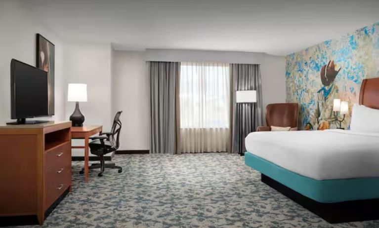 Spacious day use room with work desk at Hilton Garden Inn Fort Worth Medical Center.
