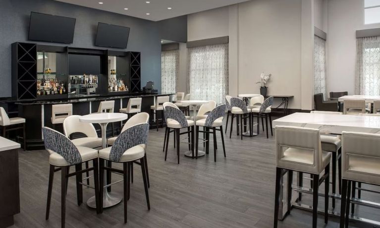 Hotel bar at Embassy Suites By Hilton Birmingham.
