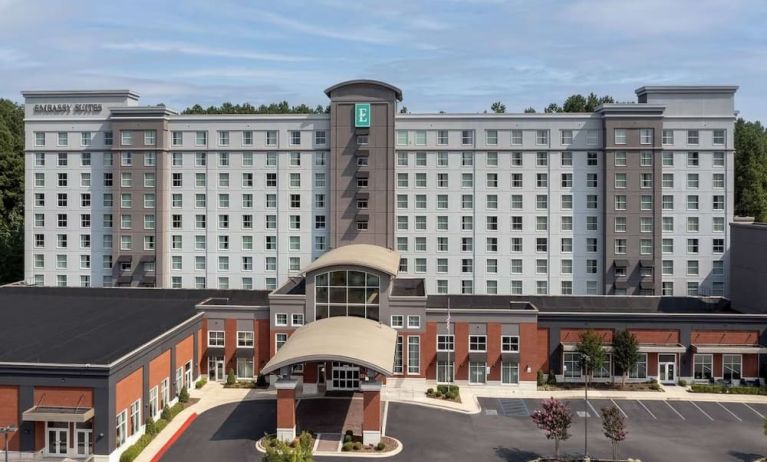 Parking area at Embassy Suites By Hilton Birmingham.