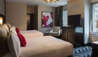 Day use twin room at The Allegro Royal Sonesta Hotel Chicago Loop.