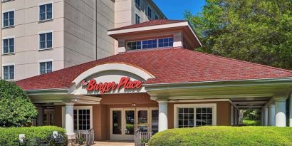 The Burger Place is Sonesta Atlanta Airport South’s on-site restaurant.