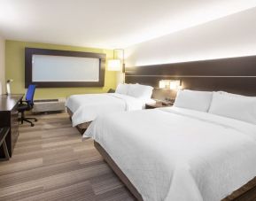 Day use twin room with work desk at Holiday Inn Express & Suites Yorkville.