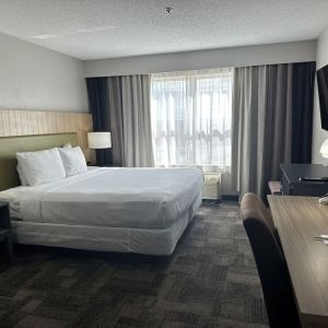 Bright and spacious day use room with work desk and private bathroom at Country Inn & Suites By Radisson, Chicago O'Hare South.