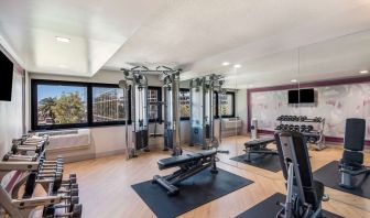 Fully equipped fitness center at Sonesta Los Angeles Airport LAX.