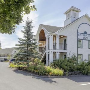 Hotel exterior at Fairbanks Inn.