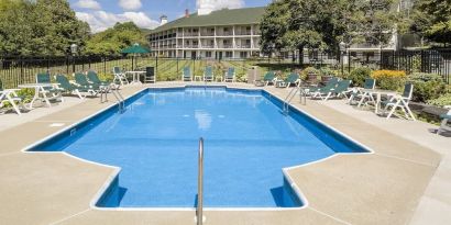 Outdoor pool at Fairbanks Inn.