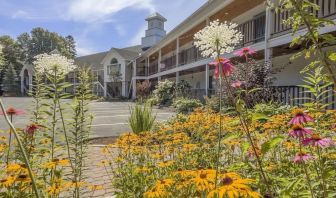 Parking and outdoors at Fairbanks Inn.