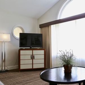 TV lounge at Fairbanks Inn.