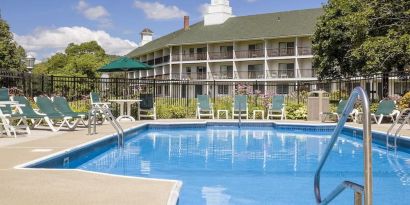 Seasonal outdoor pool at Fairbanks Inn.