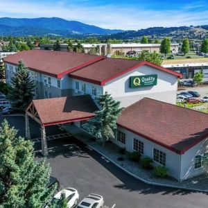 Hotel from above at Quality Inn & Suites Liberty Lake - Spokane Valley.