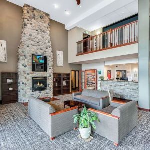 Hotel lobby at Quality Inn & Suites Liberty Lake - Spokane Valley.