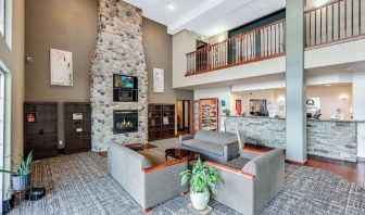 Hotel lobby at Quality Inn & Suites Liberty Lake - Spokane Valley.