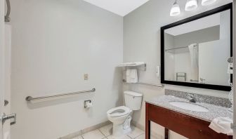 Guest bathroom at Quality Inn & Suites Liberty Lake - Spokane Valley.