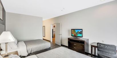 Queen beds available at Quality Inn & Suites Liberty Lake - Spokane Valley.