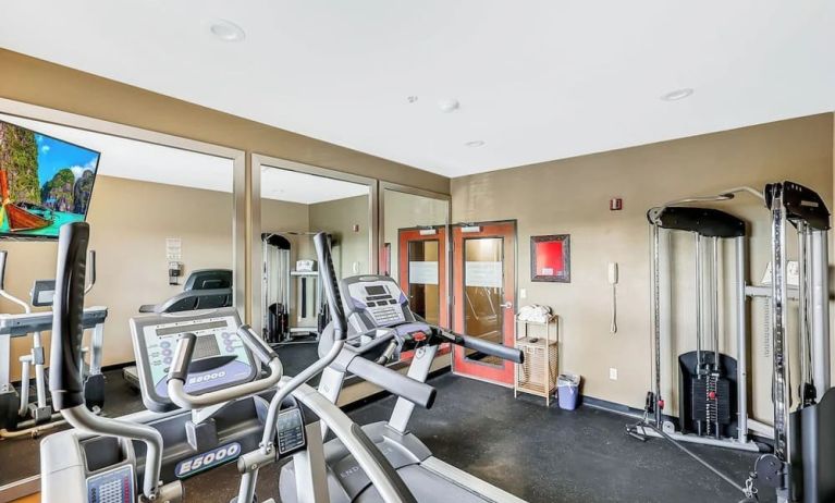 Fitness center at Quality Inn & Suites Liberty Lake - Spokane Valley.