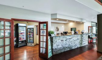 Hotel reception at Quality Inn & Suites Liberty Lake - Spokane Valley.