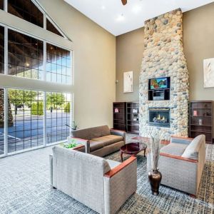 Coworking lounge at Quality Inn & Suites Liberty Lake - Spokane Valley.