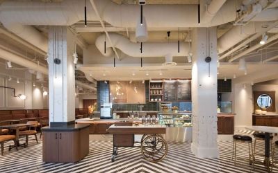 On-site restaurant at The Clift Royal Sonesta.
