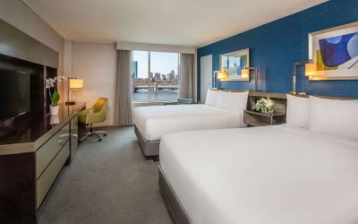 Bright and spacious day use twin room at Royal Sonesta Boston.