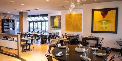 Dining area at Royal Sonesta Boston.
